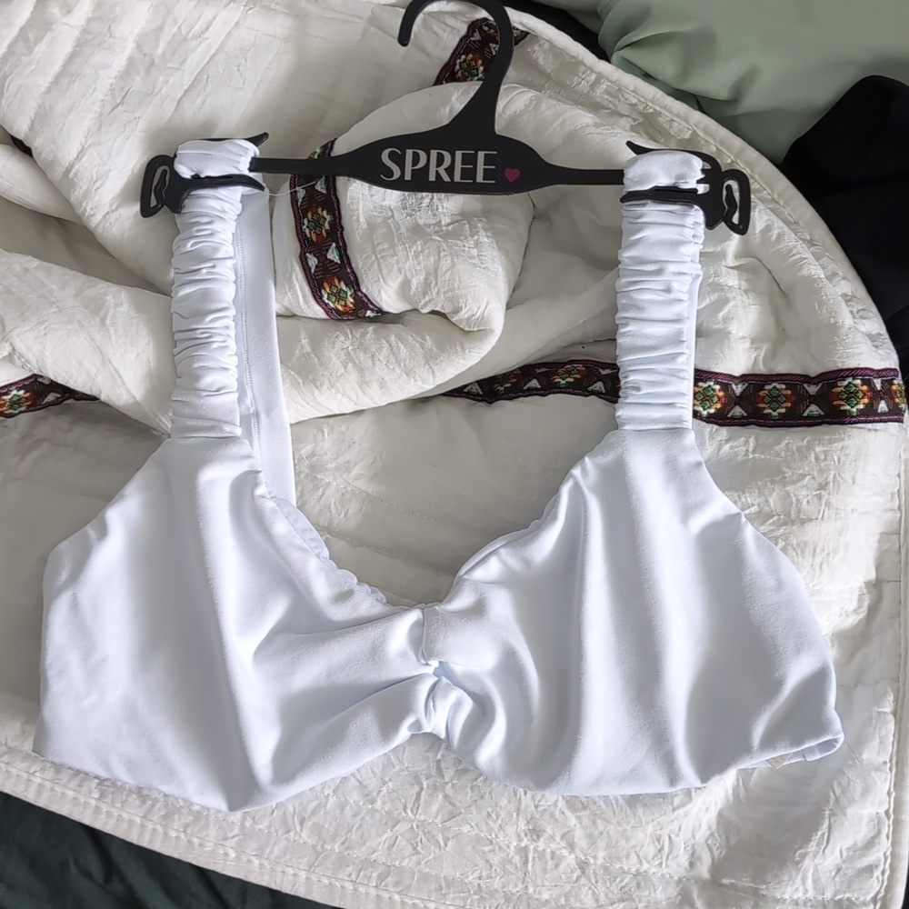 NWOT Free People Ruched Duo Bralette - Picture 5 of 9
